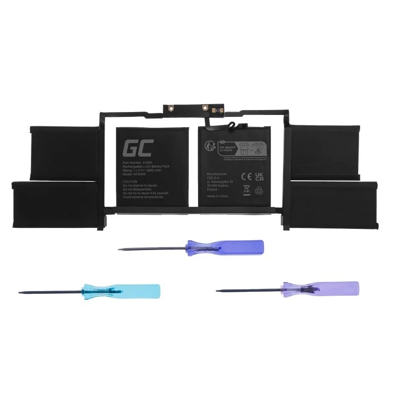 Bateria zielony Cell AP30WX do Apple MacBook Pro 15 A1707