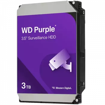 Dysk twardy wewnętrzny Western Digital fioletowy WD34PURZ 3 TB 3.5 cala 5400 RPM 128 MB Serial ATA III