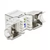 DELOCK Moduł Keystone RJ45 żeński na LSA Cat.6A beznarzędziowy 45° kątowy ekranowany z metalową zapadką