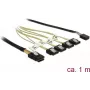 Kabel SATA DeLOCK 85682 1 m Czarny