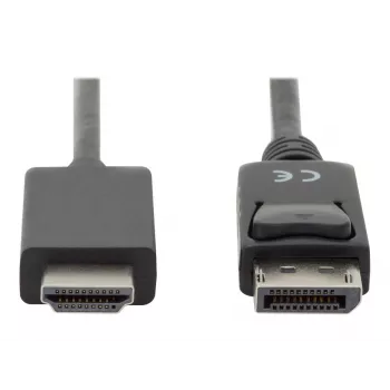 Kabel adapterowy DisplayPort 1.2 z blokadą 4K 60Hz UHD Typ DP/HDMI A M/M czarny 2 m