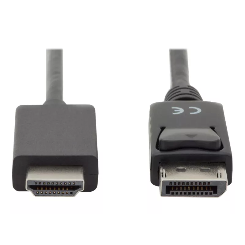 Kabel adapterowy DisplayPort 1.2 z blokadą 4K 60Hz UHD Typ DP/HDMI A M/M czarny 2 m
