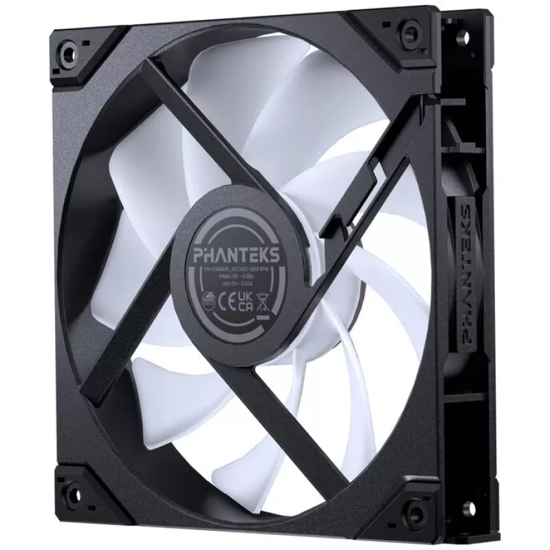 PHANTEKS M25 Gen2 PWM D-RGB 140mm Wentylator 3-szt., Czarny