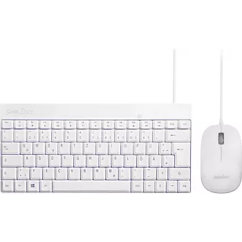Perixx PERIDUO-212 Zestaw klawiatura i mysz USB, niemiecki, biały (PERIDUO-212 DE W)