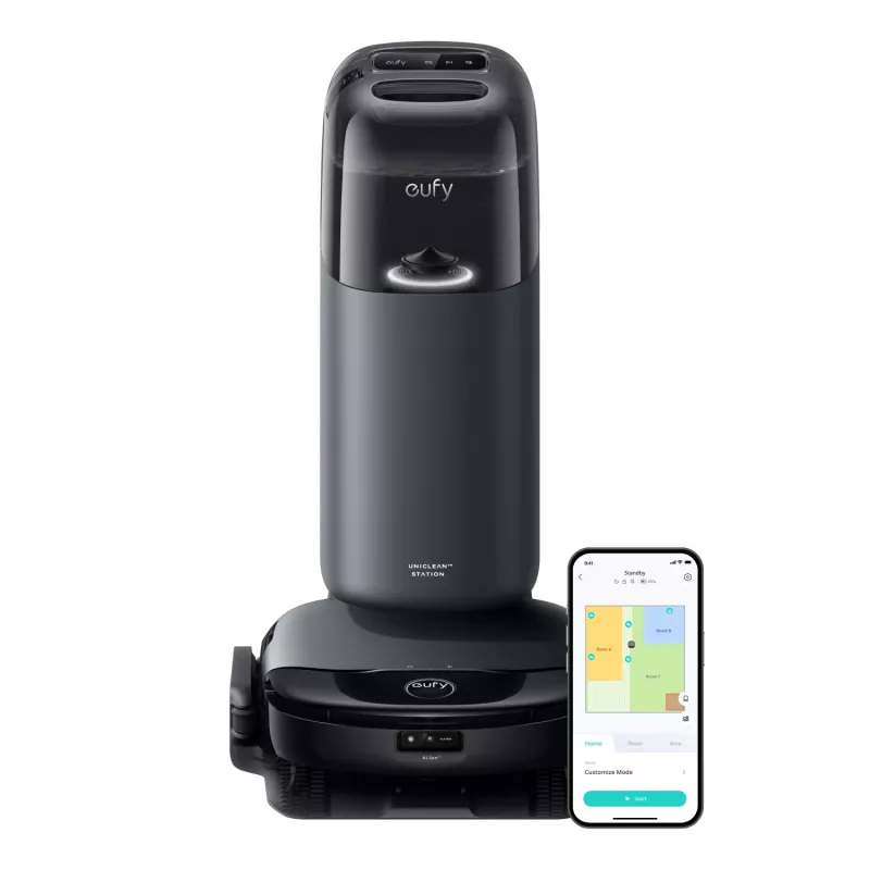 Anker Eufy | Robot odkurzający ze stacją wielofunkcyjną | Omni S1 | Na mokro i sucho | Czas pracy (maks.) 216 min | 4600 mAh | 8000 Pa | Szary