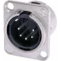 Neutrik NTR-NC5MDL1 - -30 - 80 °C - Czarny - Srebrny - UL - UL 94 HB - IEC 61076-2-103 - IP 40 - IEC 68-2-20 (NC5MDL1)