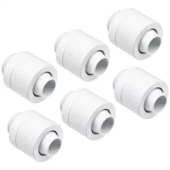 Złączka Alphacool 17624 mosiężna biała wysokość 27 mm średnica 2 cm