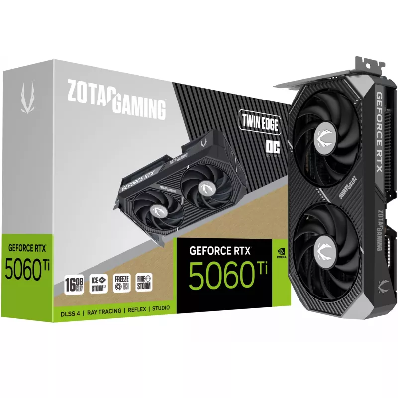 Karta graficzna ZOTAC GAMING GeForce RTX 5060 Ti Twin Edge OC 16GB GDDR7