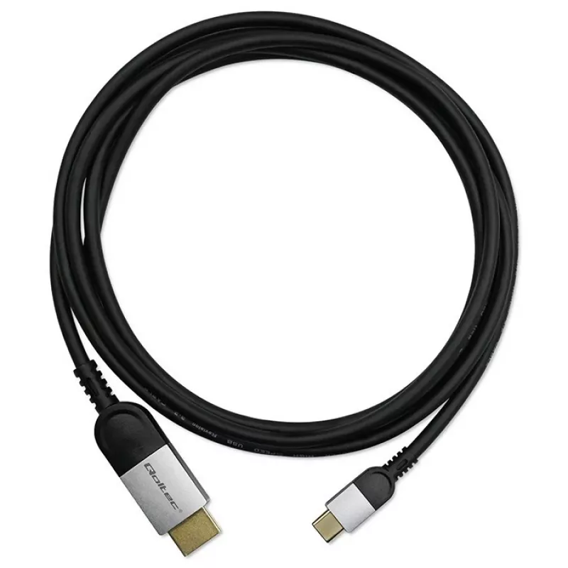 Kabel USB-C na HDMI QOLTEC 50438 — 2 m, 4K 60 Hz