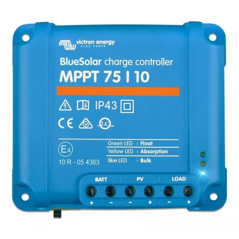 Regulator ładowania solarnego BlueSolar PWM-LCD&USB 12/24V 10A firmy Victron Energy