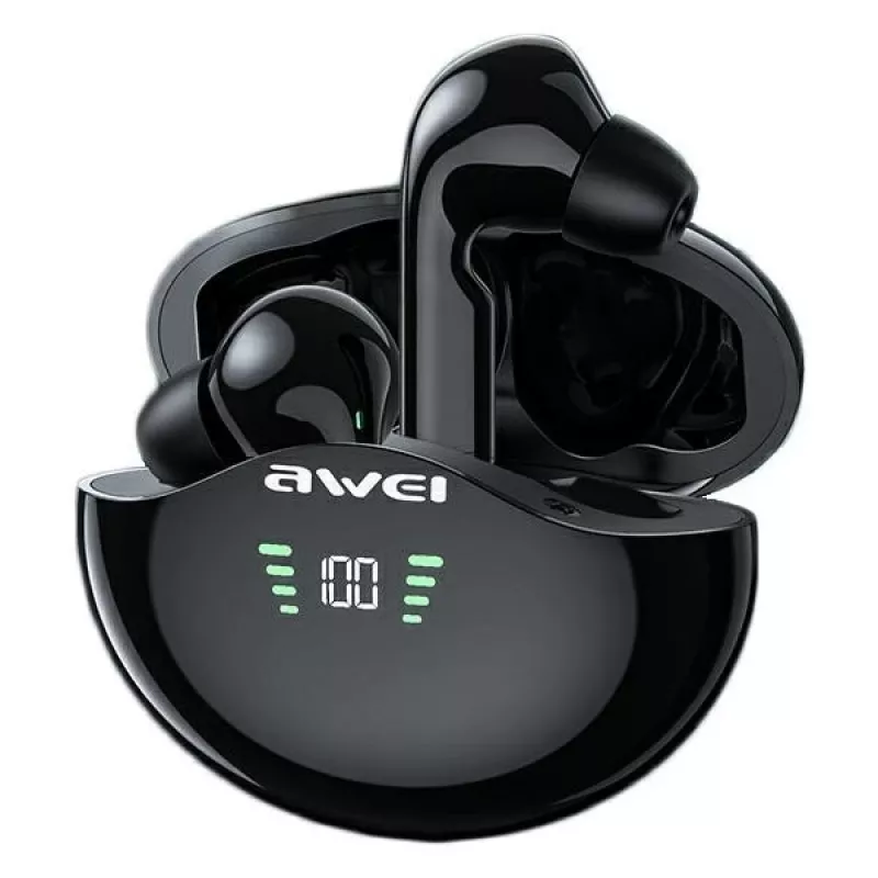 Słuchawki Awei T12P Bluetooth 5.3 TWS czarne