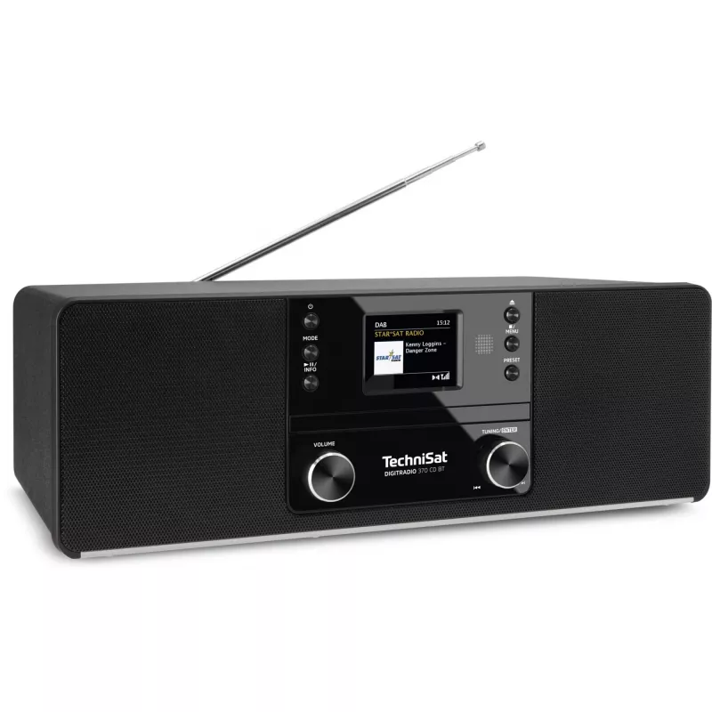 TechniSat DigitRadio 370 CD BT - System audio - 2 x 5 W - Czarny