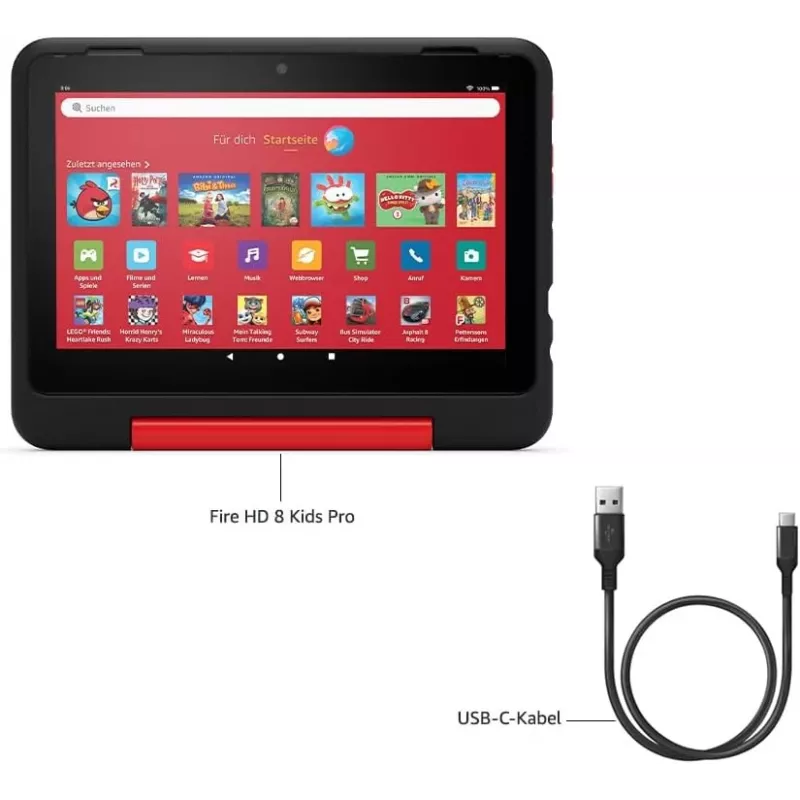 Amazon | Fire HD 8 Kids Pro (2024) | Różowy | 1280 x 800 pikseli | 32 GB | Wi-Fi | 802.11ac | Wersja Bluetooth 5.2