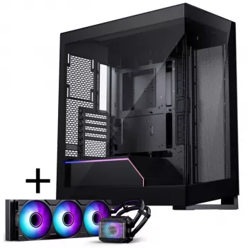 Obudowa PHANTEKS NV-Serie NV5 MK2 ATX, szkło hartowane, DRGB - Satin Czarny + Glacier One 360M25 Gen2 DRGB AiO chłodzenie cieczą - 360 mm