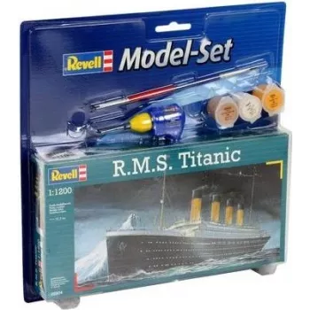 Model statku pasażerskiego REVELL R.M.S. Titanic zestaw do montażu, skala 1:1200, długość 223 mm