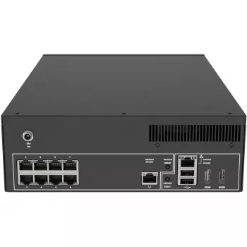 Rejestrator sieciowy - 8 kanałów IP - 4 TB HDD - przełącznik PoE - HDMI - USB 3.2