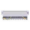 Patch panel LANBERG PPF6-9012-S, 12-portowy, metalowy, szary, 1U, 215×130×44,5 mm
