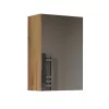 Szafka łazienkowa wisząca top e shop POLA 1DL ARTISAN — rama w kolorze dębu, 400×220×600 mm, 3 półki