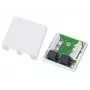 Łącznik przewodowy Alantec GN002 2×RJ45 żeński-żeński biały prosty plastikowy