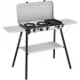Camping Kitchen 2 Multi Cook Plus, kuchenka gazowa szara, 2 strefy gotowania 2x 1,8 kW + płyta grillowa 0,9 kW, model 2025