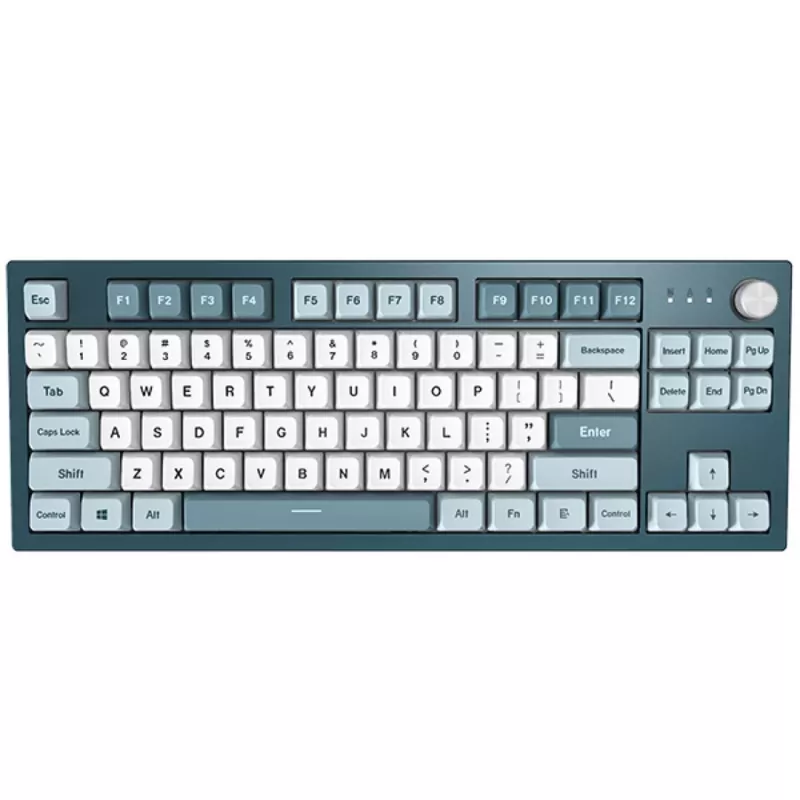 Montech MKey TKL klawiatura gamingowa USB ciemnoszara, jasnoniebieska, biała