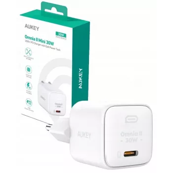 Ładowarka ścienna PA-B1L Biała Omnia II Mini 1xUSB-C PowerDelivery 30W 5A