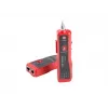 LANBERG tester sieciowy NT-0501 — obsługa RJ-11/RJ-12/RJ-45, maks. długość 250 m, wbudowana bateria, wskaźniki LED, czarny
