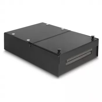 Skrzynka rozdzielcza DeLOCK 66235 4 porty Metal Czarna