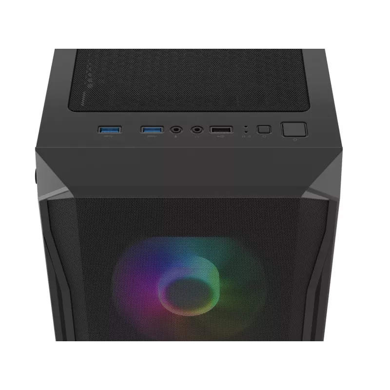 Obudowa Fury Shobo SH4F z oknem RGB i 4 wentylatorami MIDI Computer PC