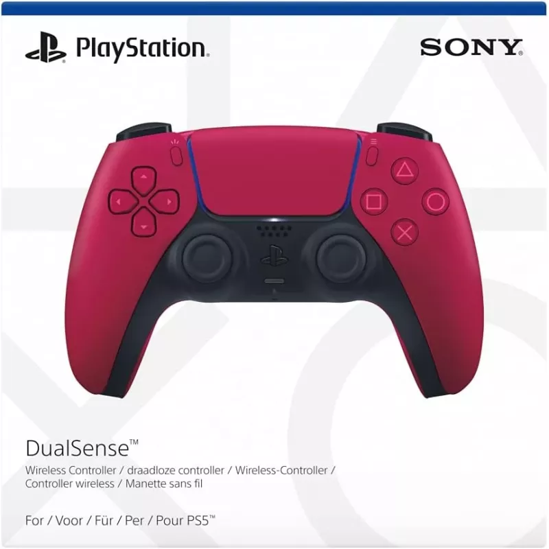 Gamepad Sony DualSense v3 czerwony — Bluetooth/USB, USB-C, wbudowana bateria, PS5, 160×106×66 mm
