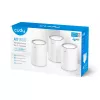 Cudy M1800 3-pack Dwuzakresowy (2.4 GHz / 5 GHz) Wi-Fi 6 (802.11ax) Biały 1 Wewnętrzny