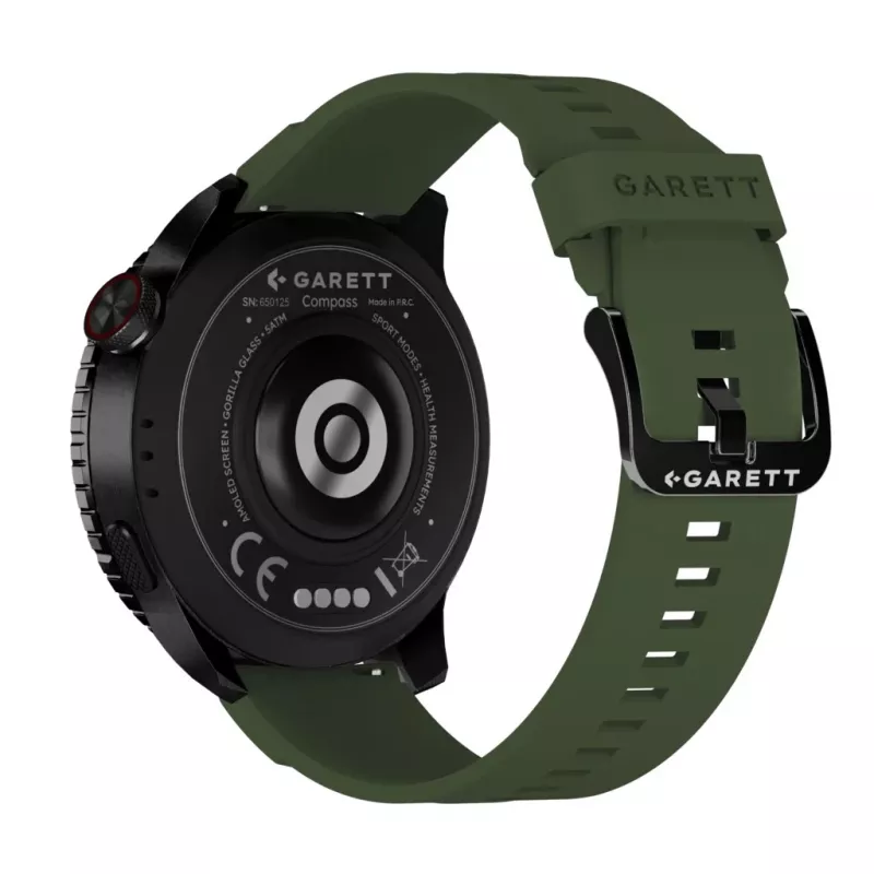 Smartwatch Garett Compass GPS czarny — smartwatch Garett Compass GPS, czarny