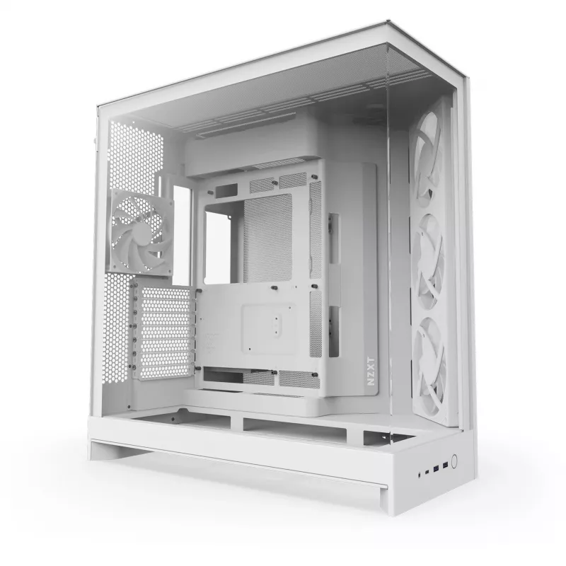 Obudowa PC NZXT H9 Flow RGB Midi Tower Biała