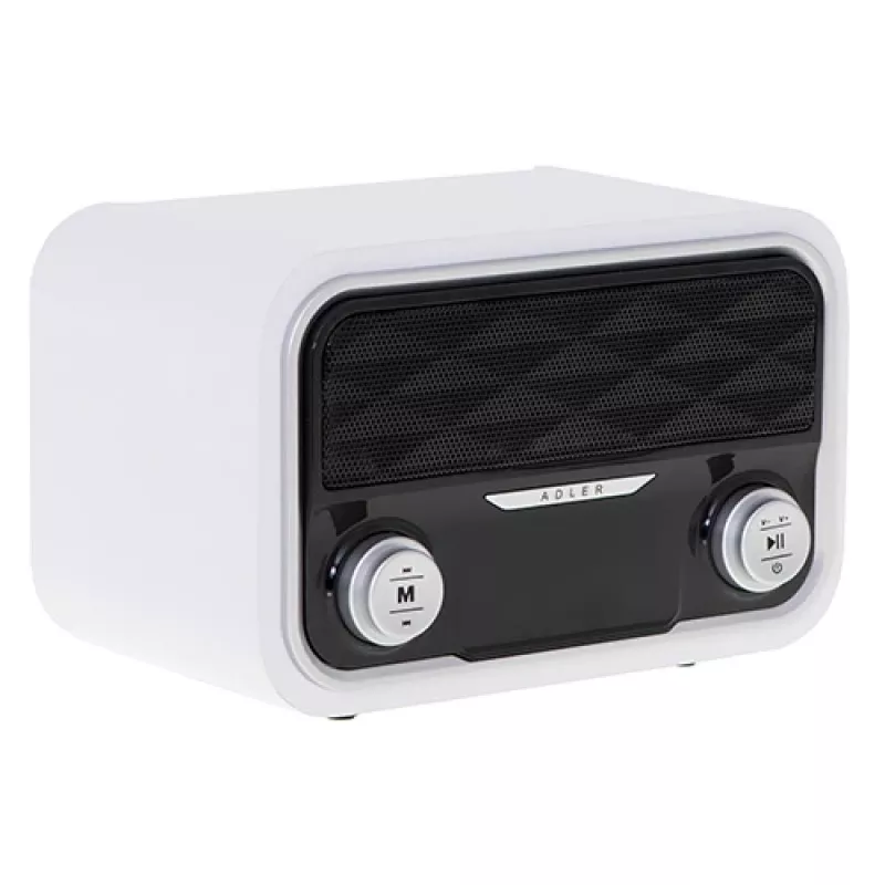 Przenośne radio Adler AD 1185 — FM, Bluetooth 4.0, MP3, karta SD, AUX, bateria 1800 mAh, wyświetlacz LCD, ładowanie micro-USB