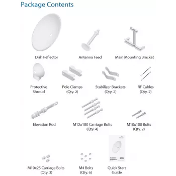 Ubiquiti RD-5G34 Networks airMAX Antena sieciowa Antena kierunkowa 34 dBi