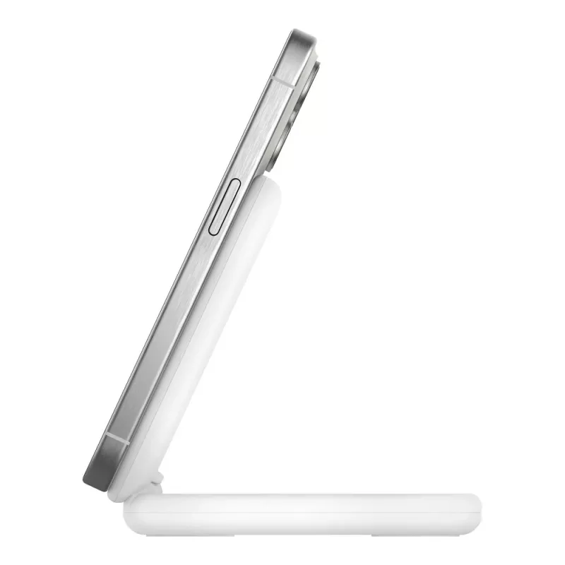 Belkin BoostCharge Słuchawki, Smartfon Biały USB Ładowanie bezprzewodowe Szybkie ładowanie Wewnętrzne