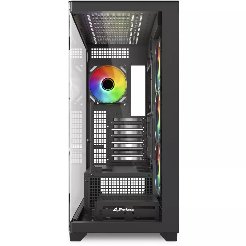 ELITE SHARK CA500, obudowa typu Tower, czarna, hartowane szkło x 2
