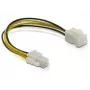 Kabel zasilający P4 męski/żeński DeLOCK 82428 0,15 m