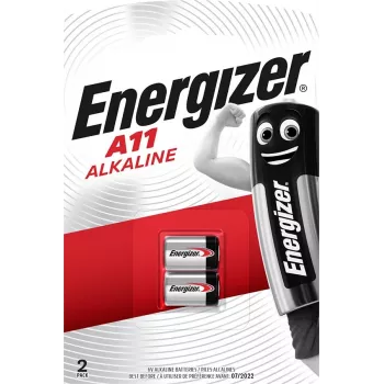 Jednorazowa bateria litowa cylindryczna Energizer A11/E11A 6V 2 szt. — srebrna, blister