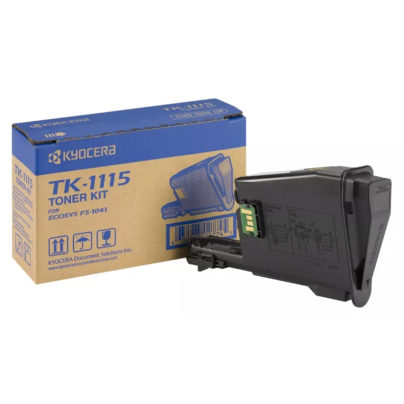 Oryginalny czarny toner KYOCERA TK-1115, 1 szt.
