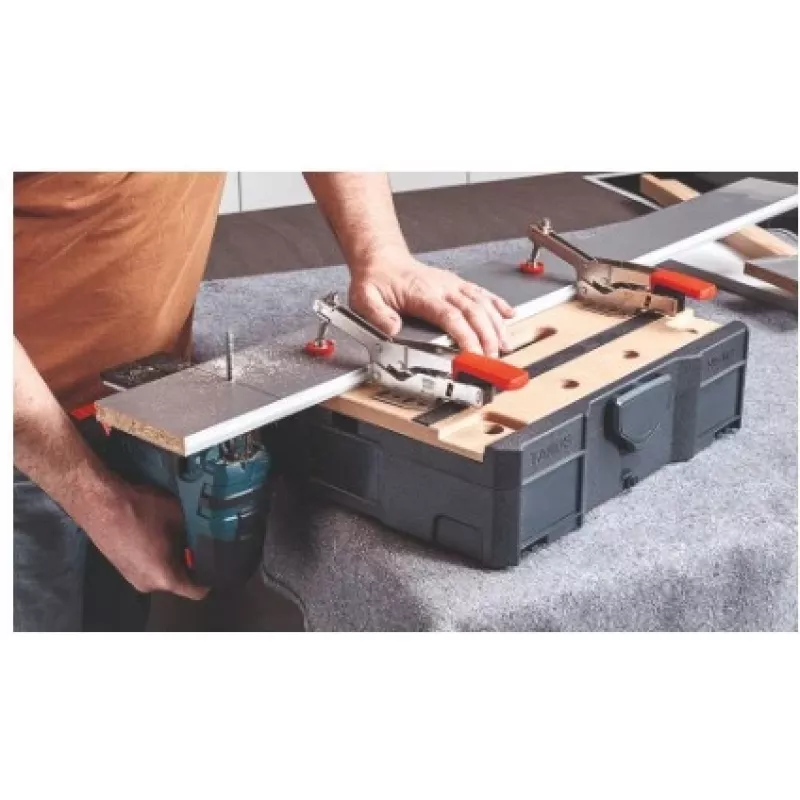 Zacisk przegubowy BESSEY STC-S-MFT Czarny Czerwony Srebrny Drewno 14 szt.
