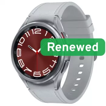 Samsung Renewed Galaxy Watch 6 Classic BT 43mm Smartwatch, srebrny, klasa A