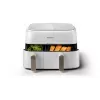 Philips 3000 series NA353/10 frytkownica Podwójna 9 L Wolnostojąca 2750 W Frytkownica na gorące powietrze Srebrny, Biały