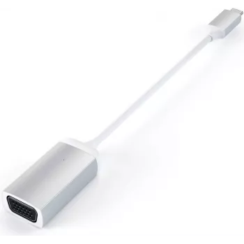 Adapter Satechi Type-C na VGA, Srebrny, ST-TCVGAS