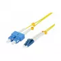 Synergy 21 LWL-2-Faser-Patchk. 10mtr.LC-SC 9/125um OS2 AD 2mm flexible Knickschutztülle - Single- bzw. Monomode-Faser - 10 m