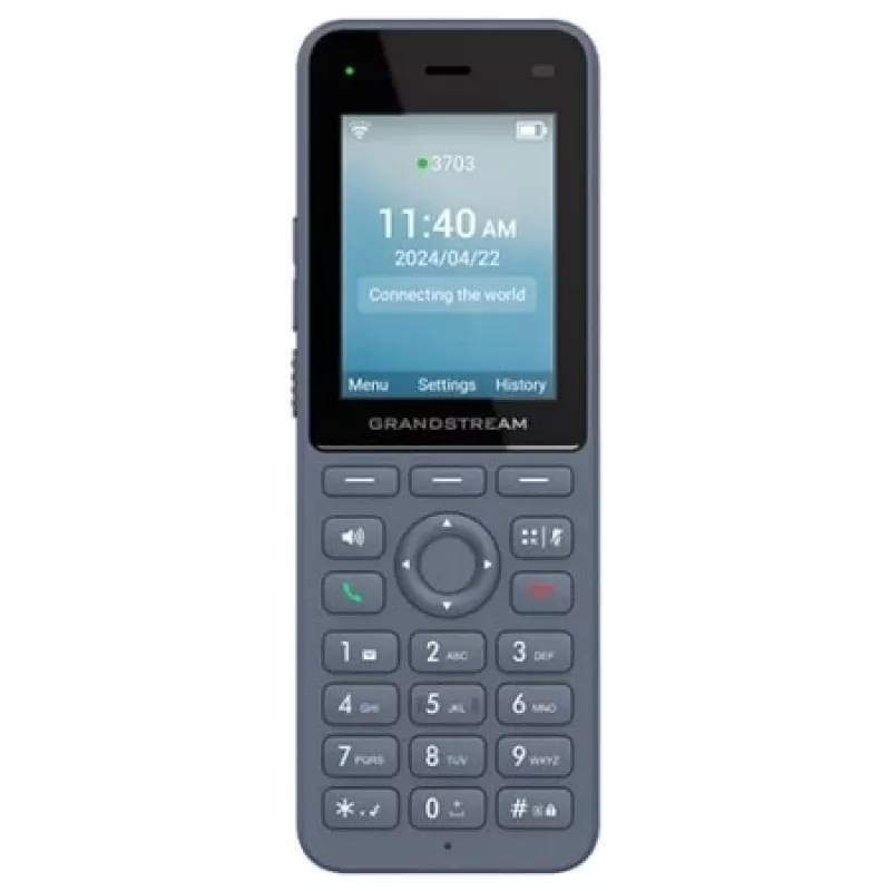 Grandstream Networks WP8256 telefon IP antracytowy 3 linie LCD Wi-Fi