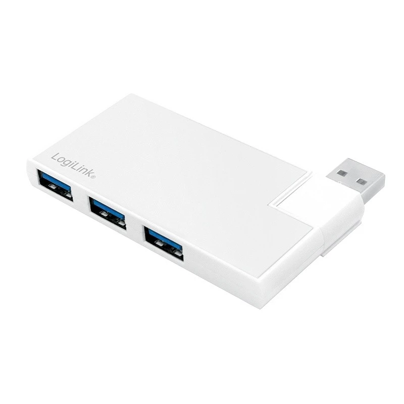Hub USB 3.0 4-portowy, srebrny