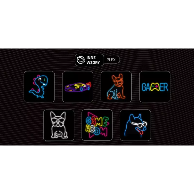 Przewodowy gamepad USB MANTA SNL63MT Neon Lights — kontroler PC z łączem USB