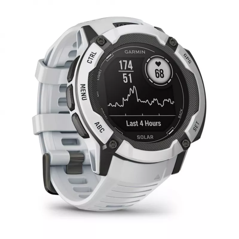 Garmin Instinct 2X Solar 2.79 cm (1.1) MIP 50 mm Cyfrowy 176 x 176 pikseli Ekran dotykowy Biały GPS (satelitarny)