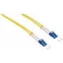 Logilink - Kabel krosowy - LC Single-Modus (M) do LC Single-Modus (M) - 3 m - Światłowód - Duplex - 9/125 mikrometra - OS2 - Bezhalogenowy - Żółty (FP0LC03)